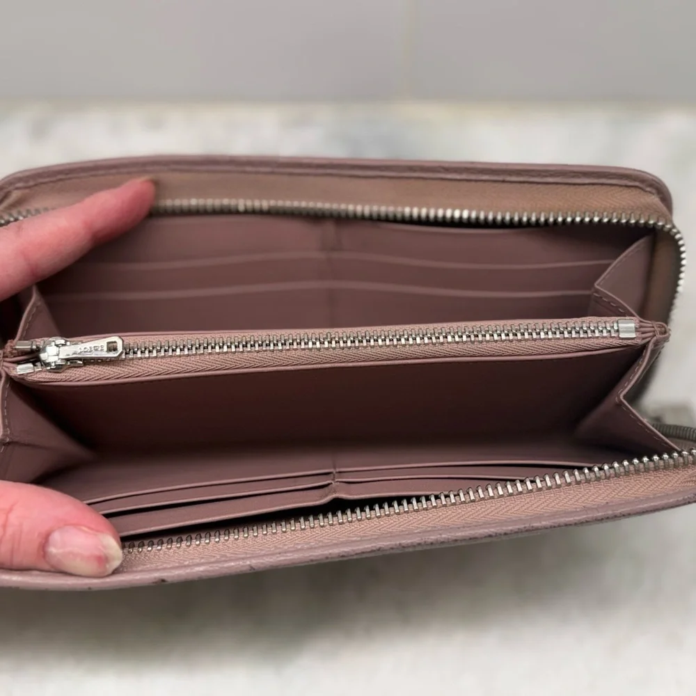 LOEWE Anagram Calfskin Maueve Long Zip-Around Wallet